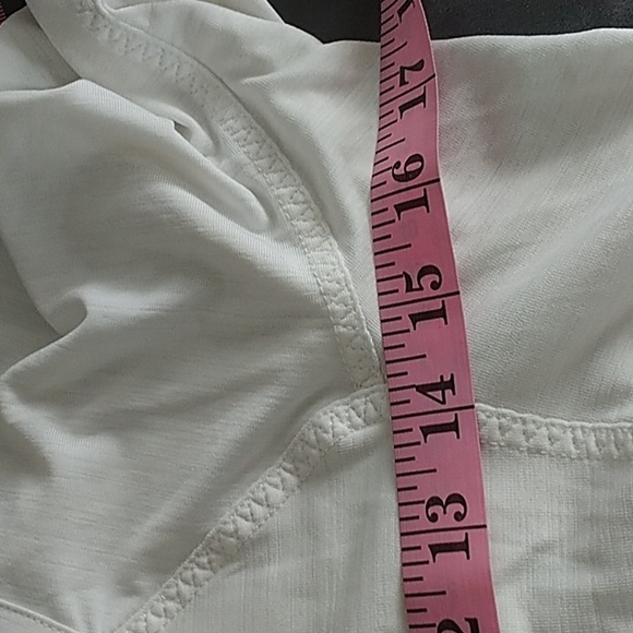 Athleta White Quarter Zip Athletic Yoga Top Jacket S - Picture 11 of 12